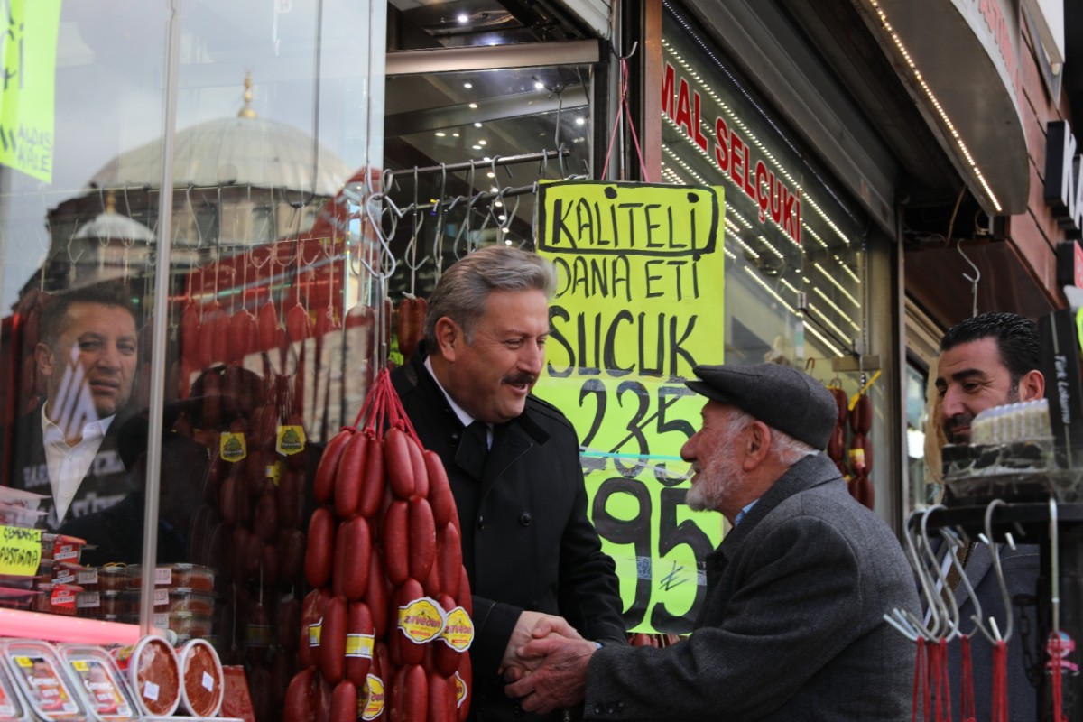 BAŞKAN PALANCIOĞLU'NDAN ESNAF ZİYARETİ